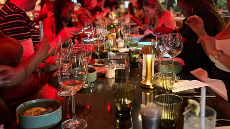 Diners feasting at Zioux restaurant for the opening of Roots of Flavour Diners feasting at Zioux restaurant for the opening of Roots of Flavour