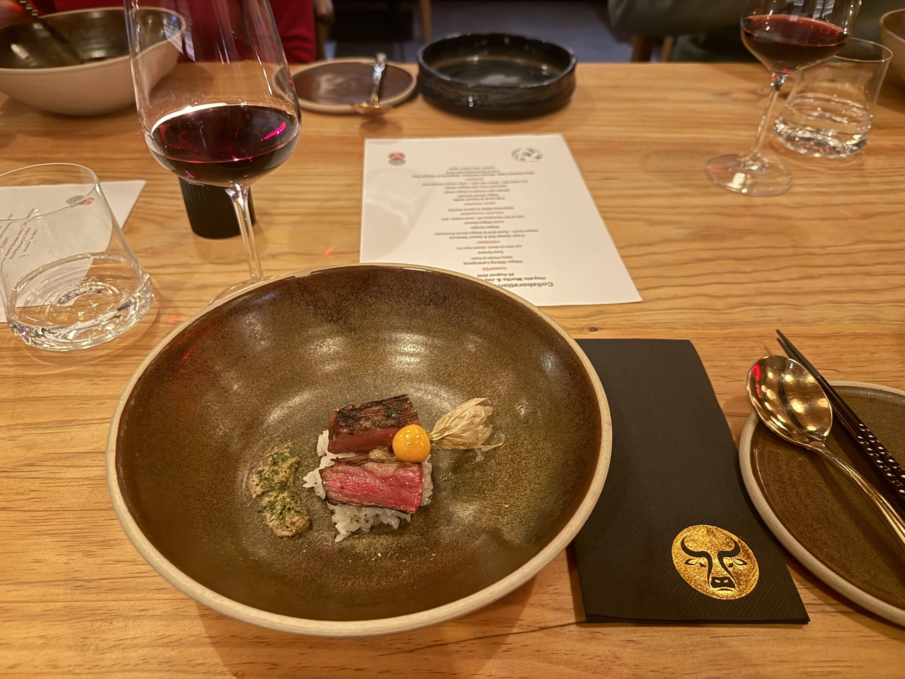 Wagyu Sirloin Sukiyaki. 