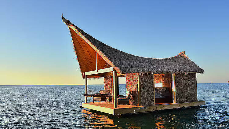 Best for a bucket-list, floating ocean escape for two: The grand tiki on the Atlantic Ocean