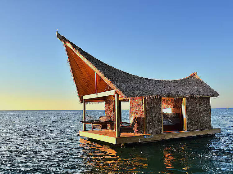Best for a bucket-list, floating ocean escape for two: The grand tiki on the Atlantic Ocean