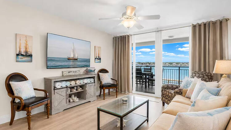 Best for families and boating getaways with pool days built in: The waterfront condo with a private boat slip