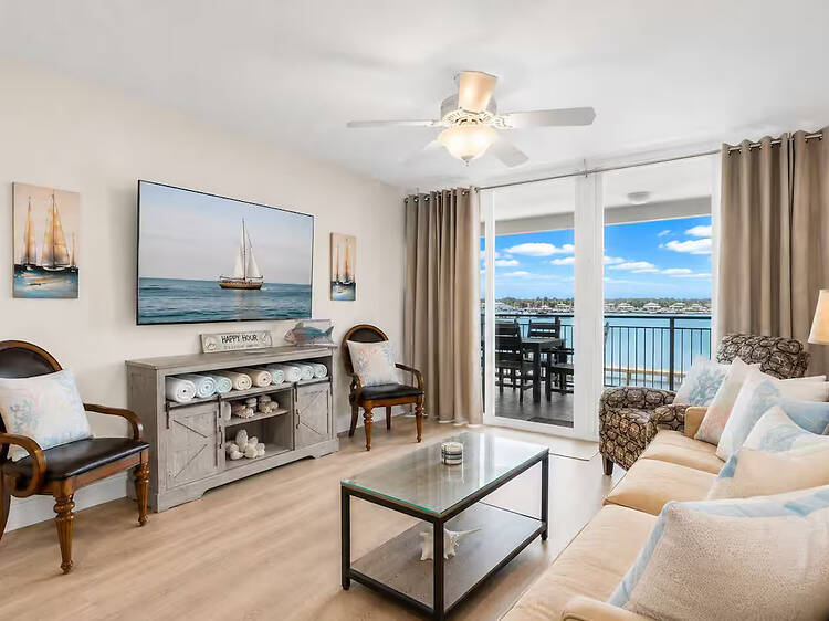 Best for families and boating getaways with pool days built in: The waterfront condo with a private boat slip