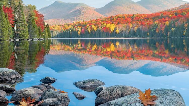 Lake Placid in New York during autumn Lake Placid in New York during autumn