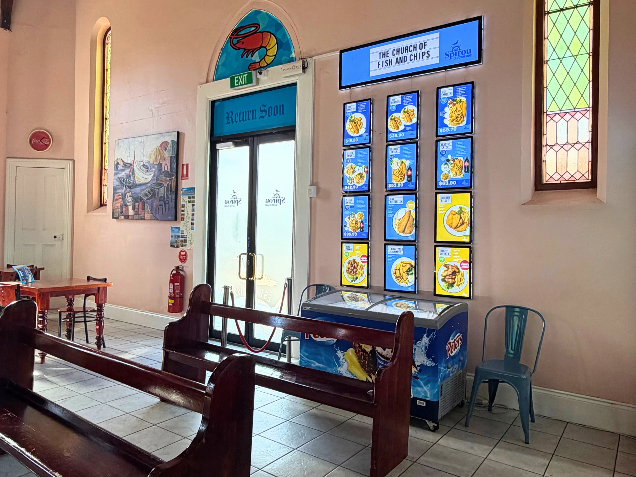 Inside of church