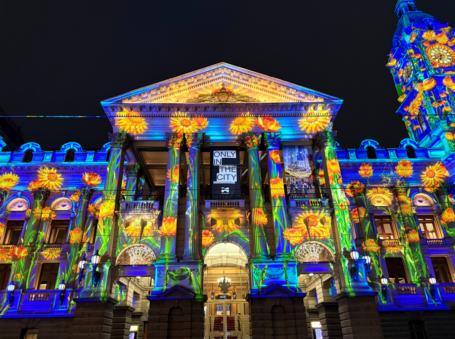 Melbourne is lighting up its streets with spectacular new projections this spring