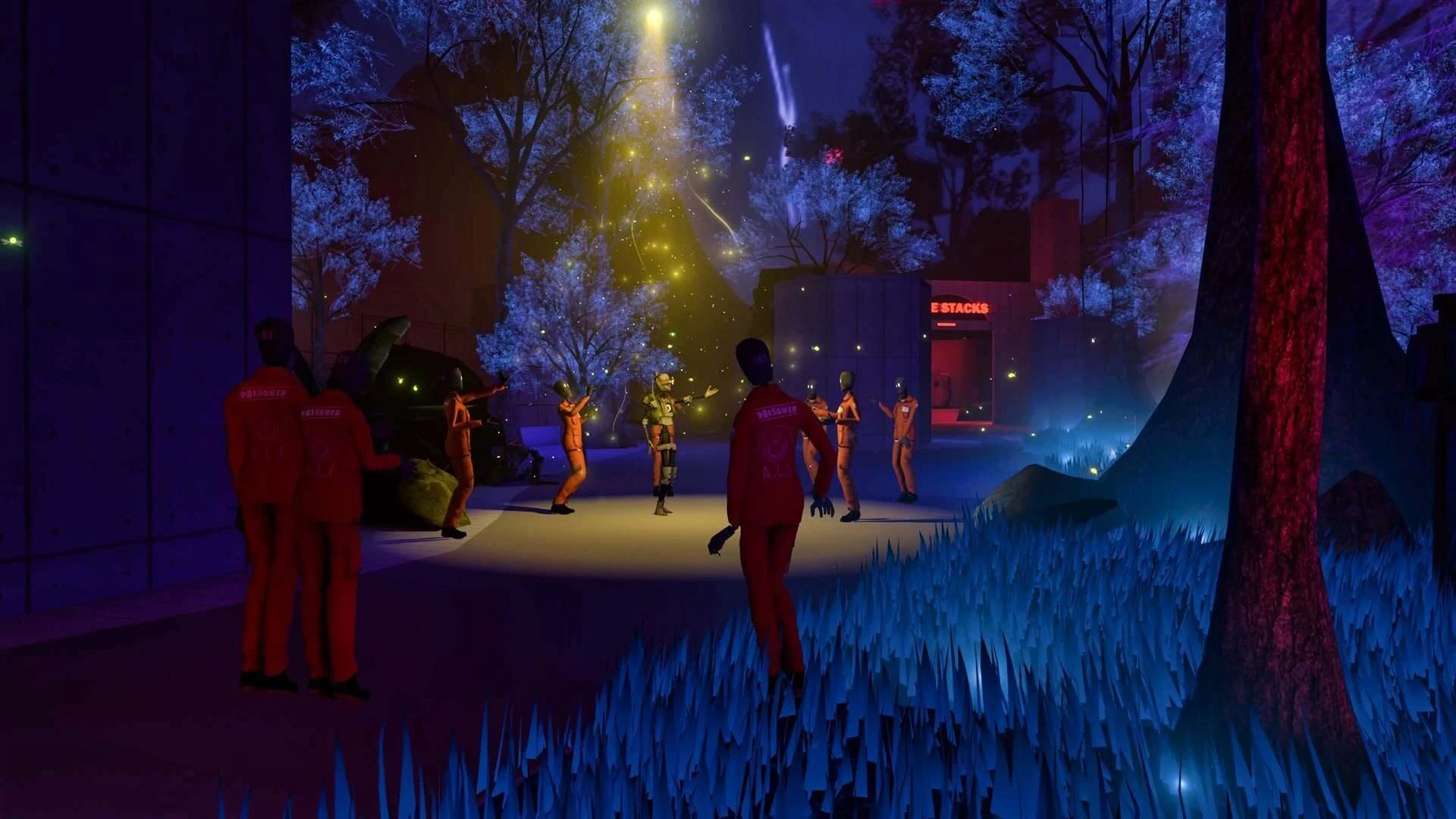The story follows Gh0st and a group of protesters attempting to escape a city.