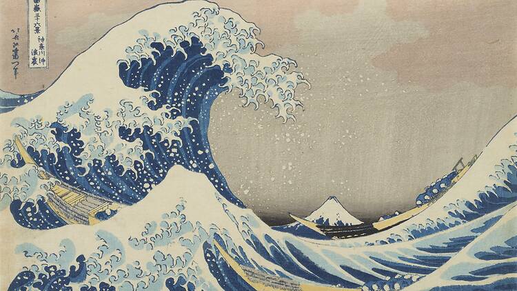 Katsushika Hokusai, Under the Wave off Kanagawa, 1830-1833, colour woodblock, 26.0 x 38.7cm