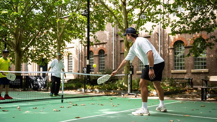 Live Well at South Eveleigh People playing pickleball at Live Well at South Eveleigh