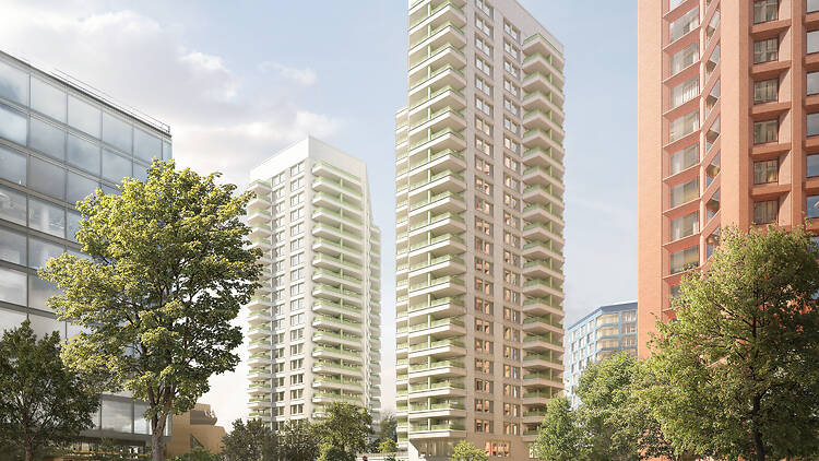 Depiction of Stratford Cross regeneration Depiction of Stratford Cross regeneration