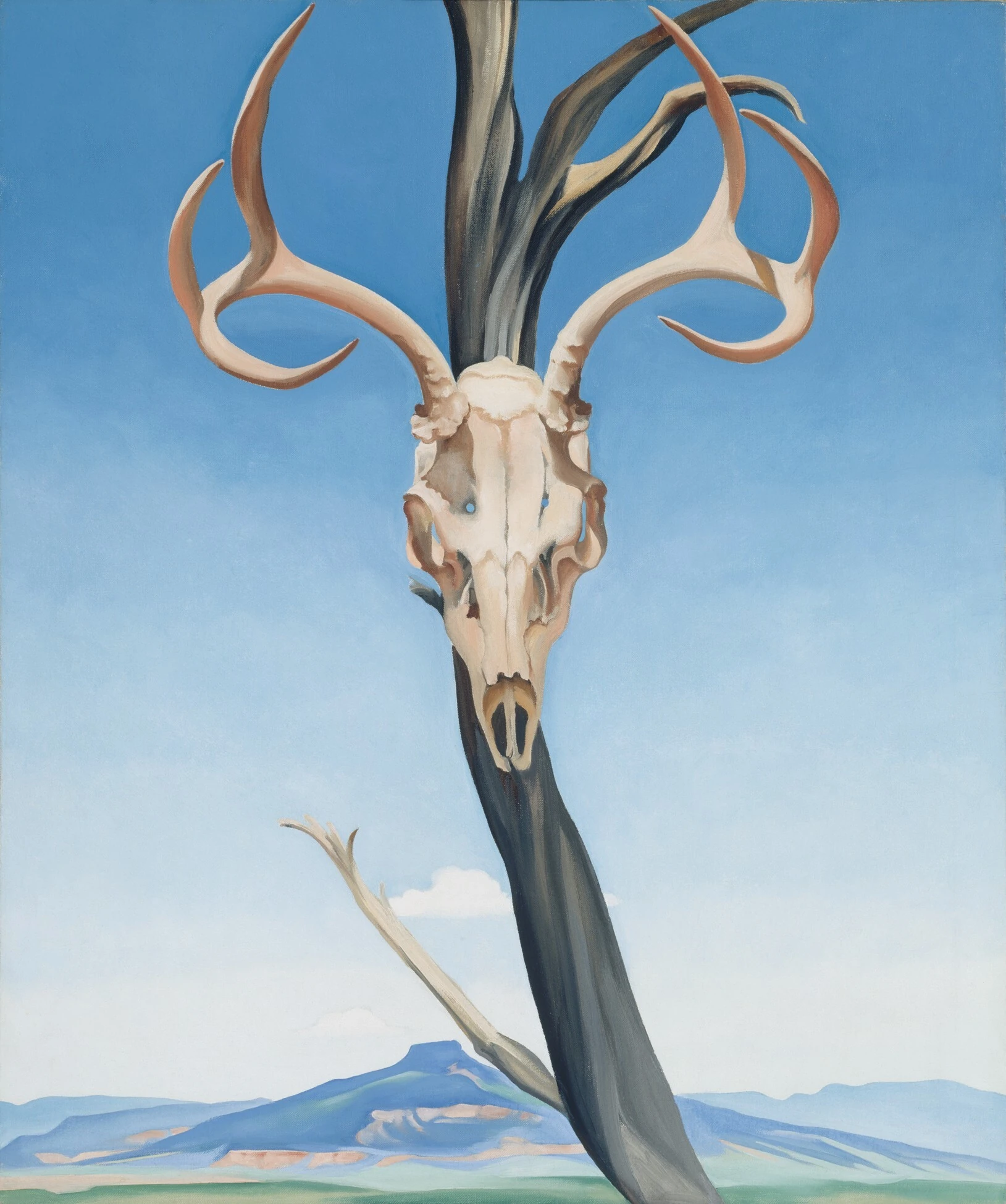 .Georgia O&rsquo;Keeffe, &lsquo;Deer&rsquo;s Skull with Pedernal&rsquo;. 