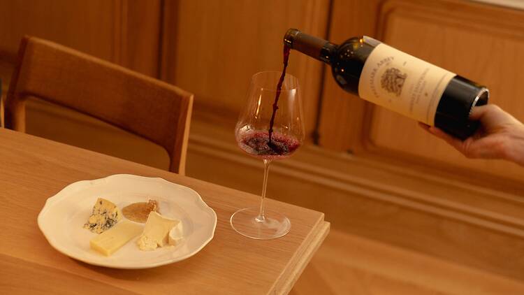 Limited menu takeover at Melbourne's Reine & La Rue, featuring the pouring of a California-made wine served with a selection of cheeses.
