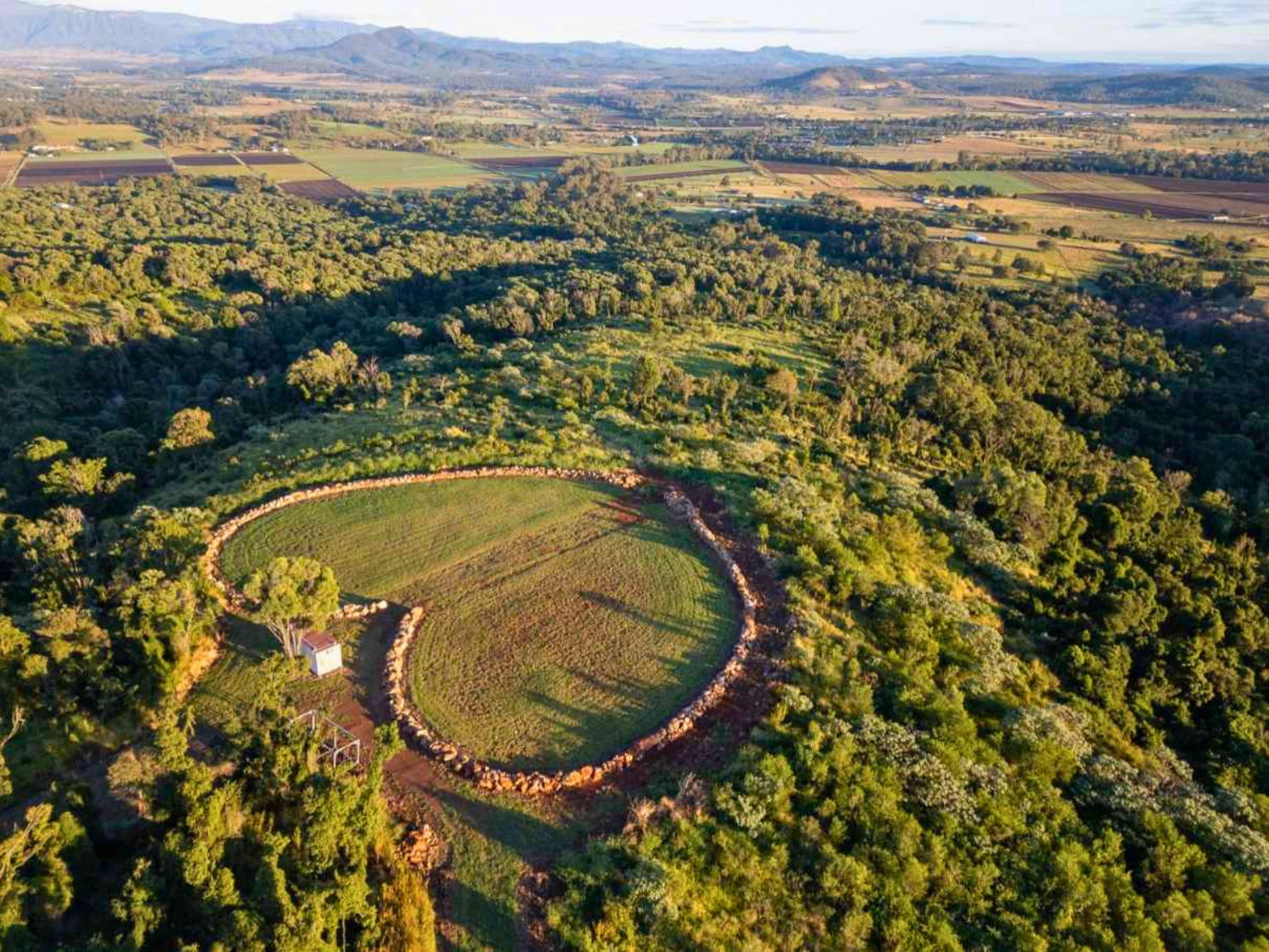 Aerial of campsite