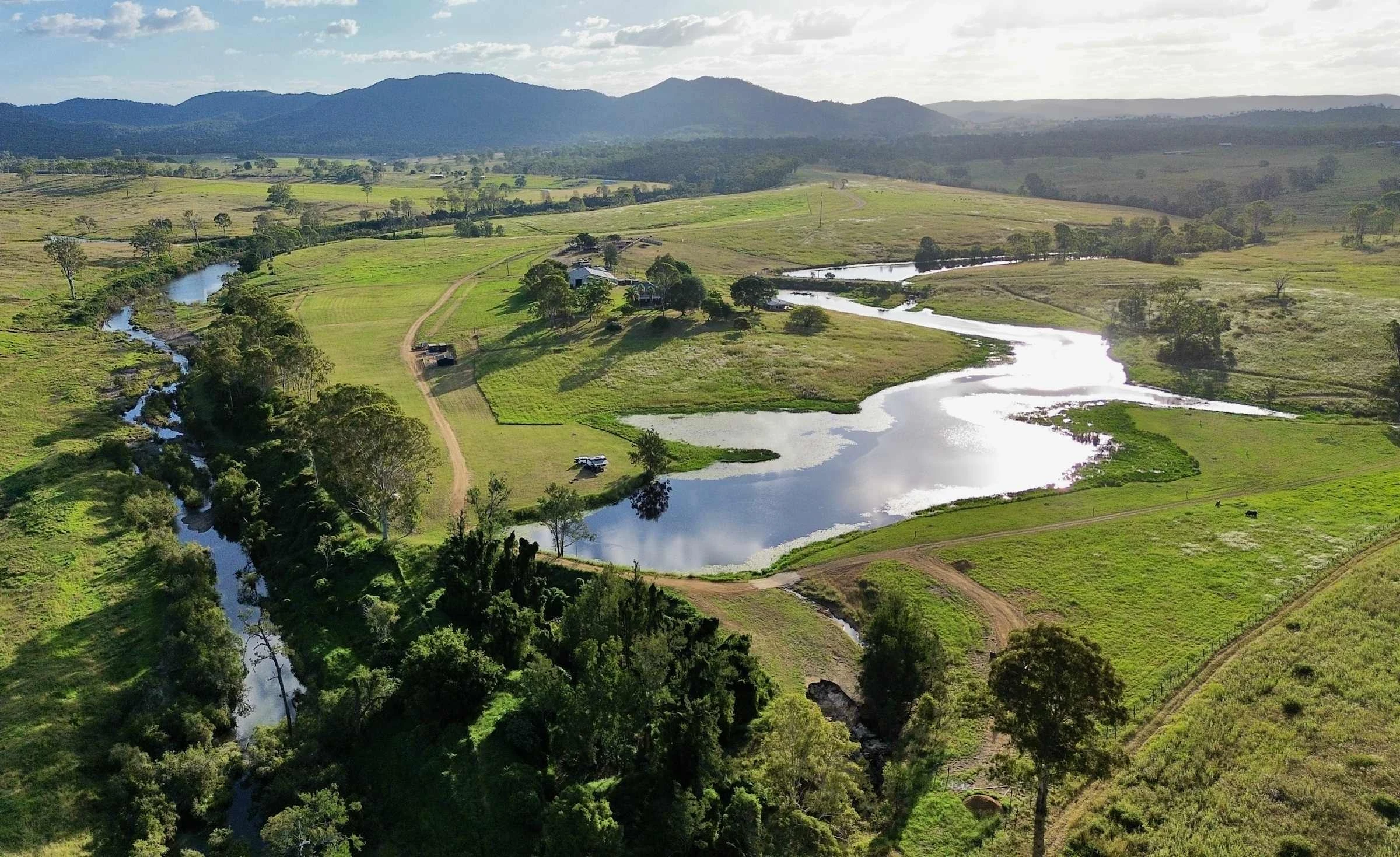 Aerial of campsite