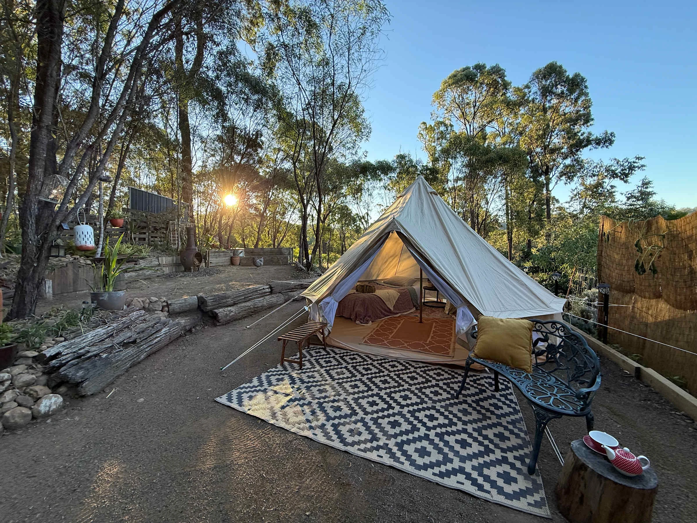 Glamping tent