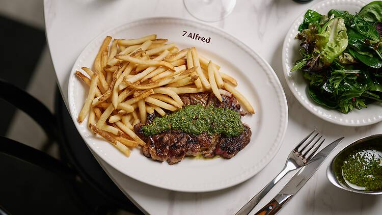 Steak frites at 7 Alfred Melbourne