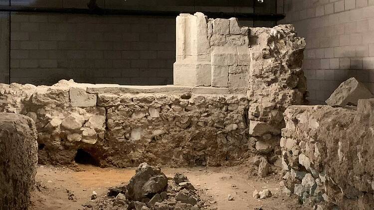Part of St Mary Graces Abbey underneath the Royal Mint site 