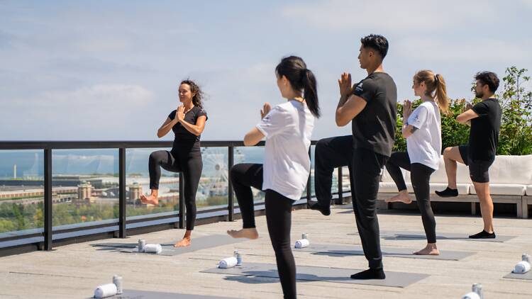 Mat Pilates on the Terrace