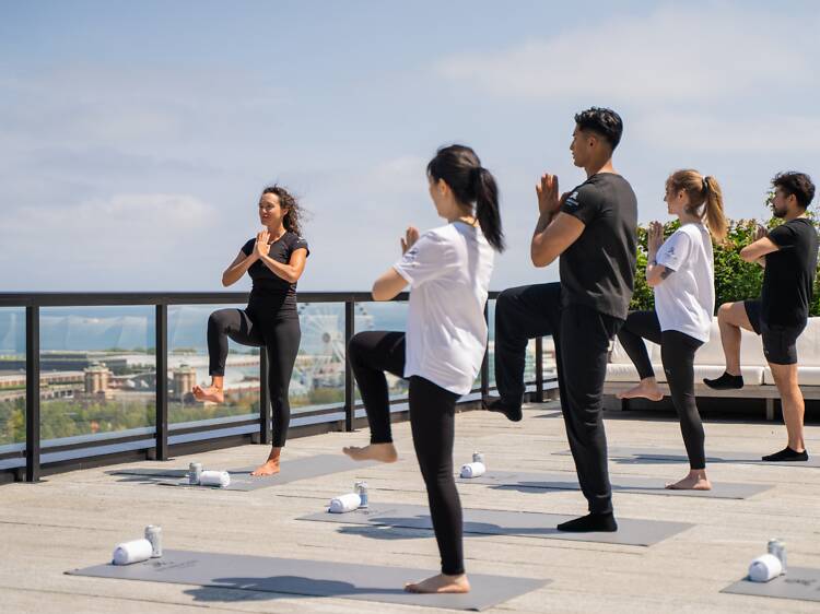 Mat Pilates on the Terrace