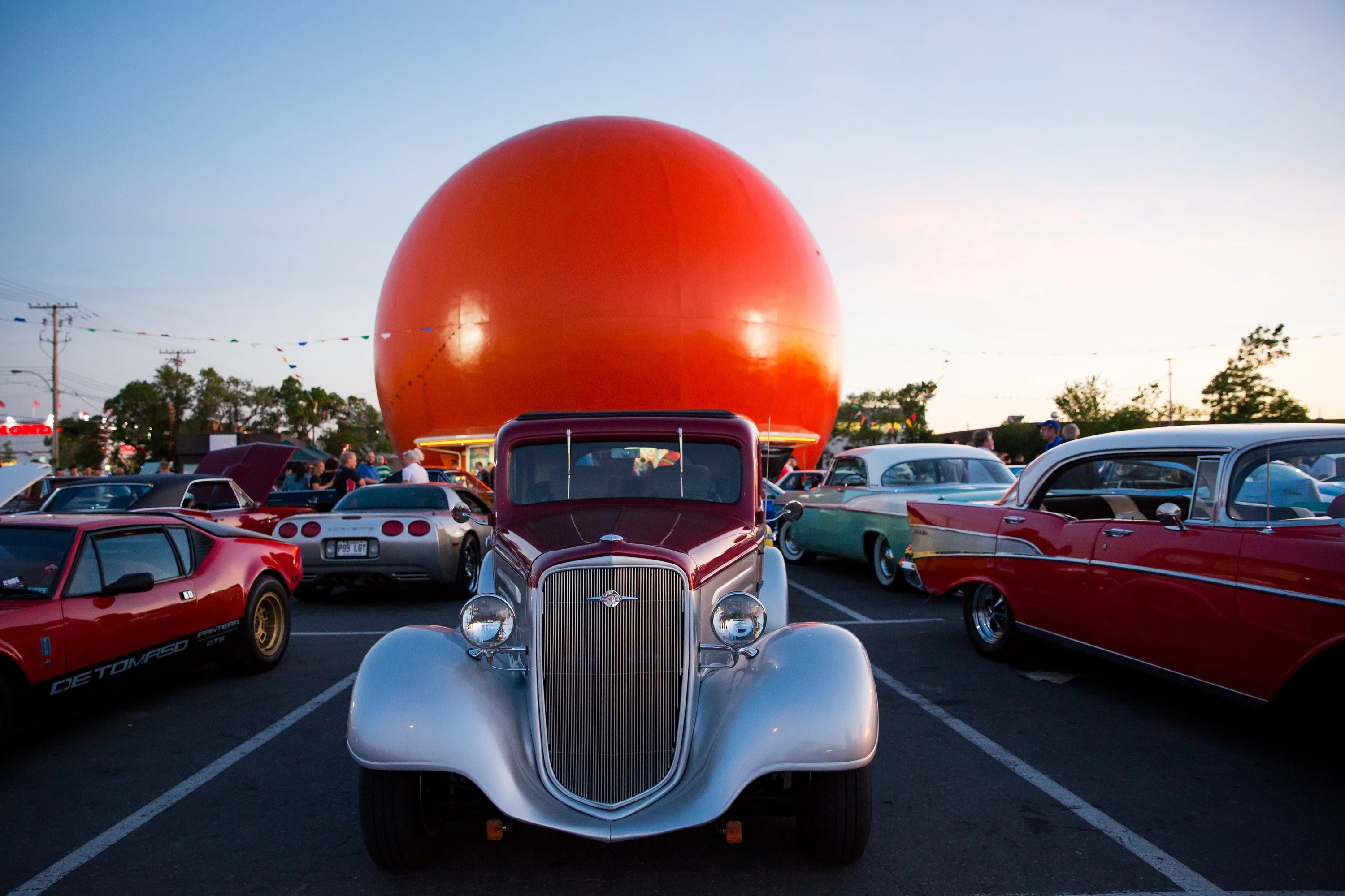 Classic car in front of Gibeau Orange Julep