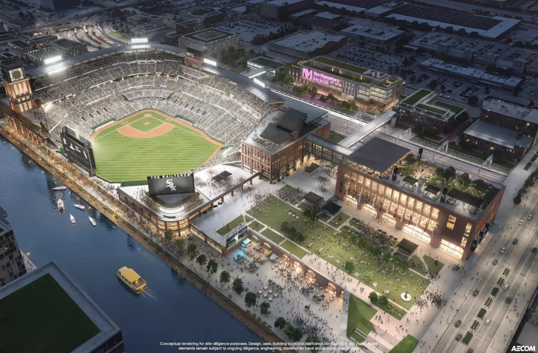 Renderings for "Railyards" ballpark