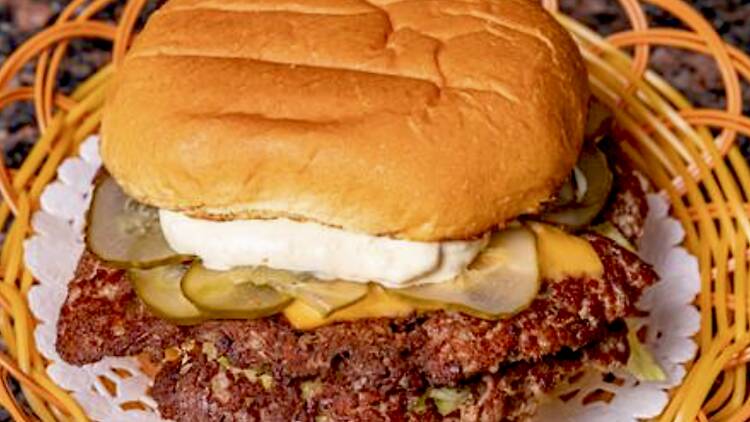 Burger at Double's Late Night Burger at Double's Late Night
