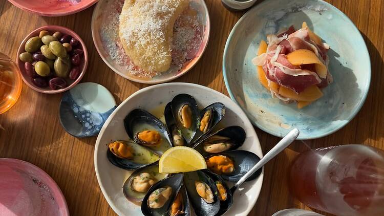 Dishes at Wander
