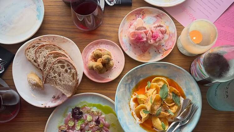 Dishes at Wander