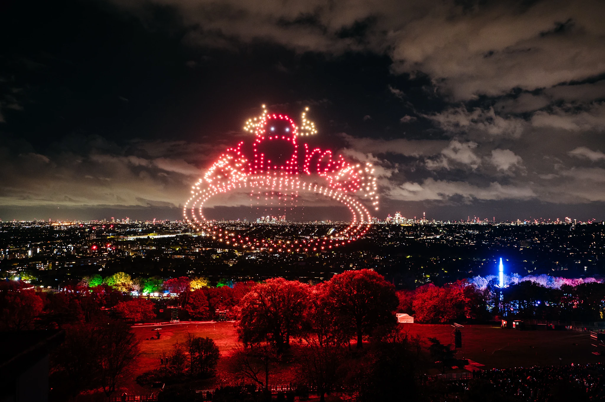 Drone show at Alexandra Palace 