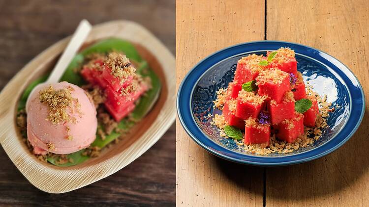 Cool down with watermelon and dried fish ice cream at Jinta Homemade Icecream Cool down with watermelon and dried fish ice cream at Jinta Homemade Icecream