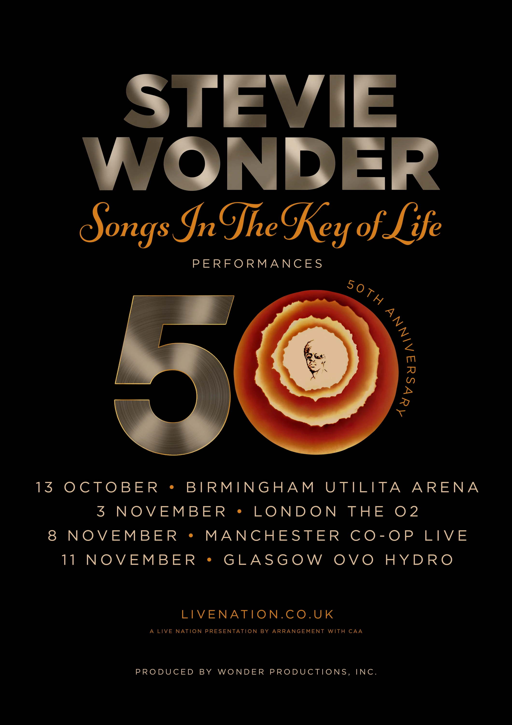 Stevie Wonder tour dates