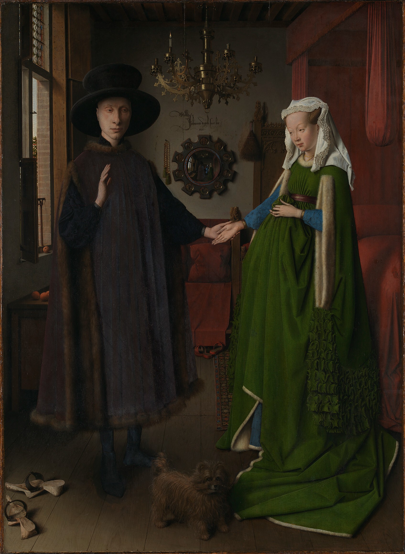 Jan van Eyck, ‘The Arnolfini Portrait’ (1434). Oil on wood.
