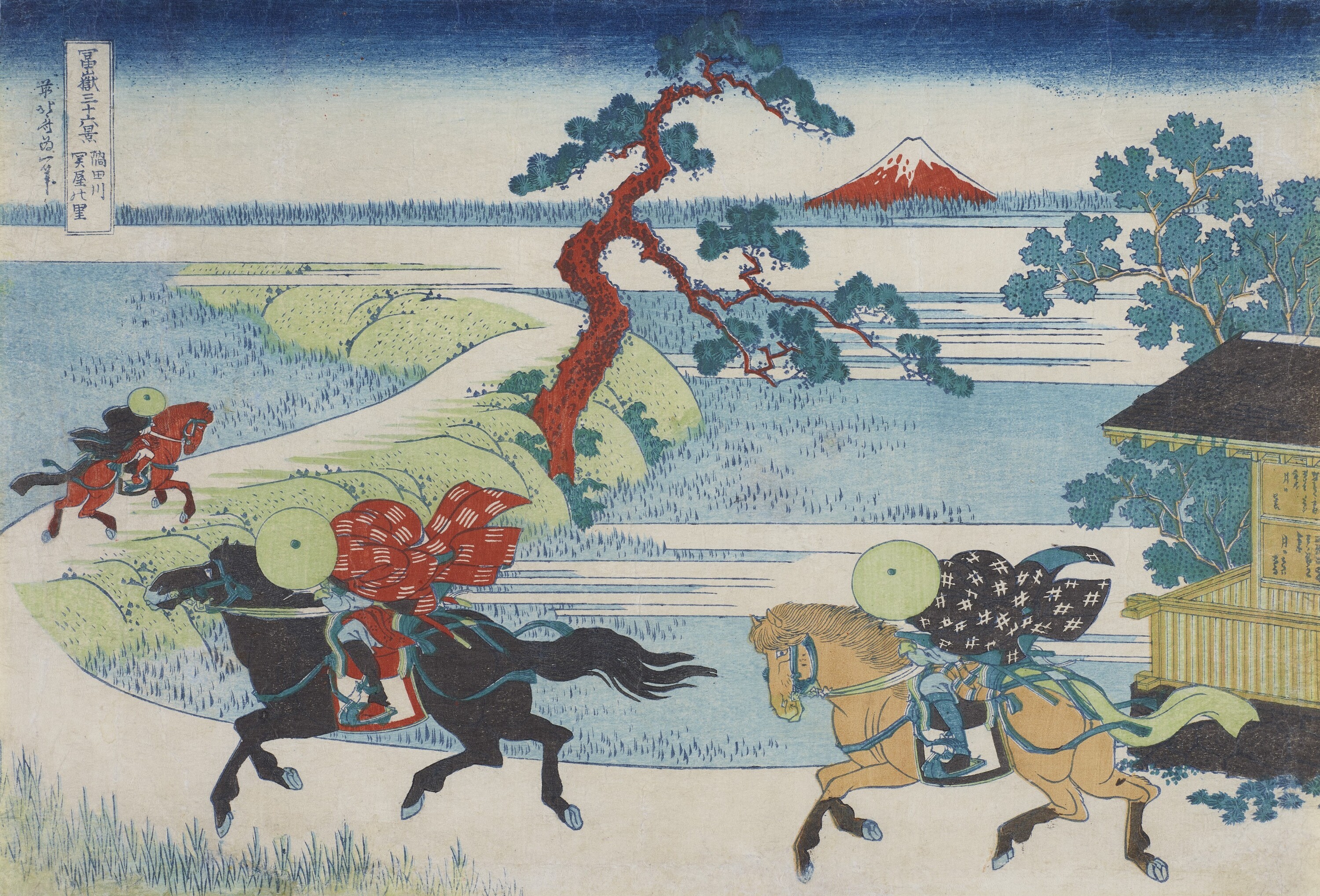Katsushika Hokusai, ‘Sekiya Village on the Sumida River’, (1830-1833). The Iuchi Collection, on deposit at The National Museum of Western Art, Tokyo. 