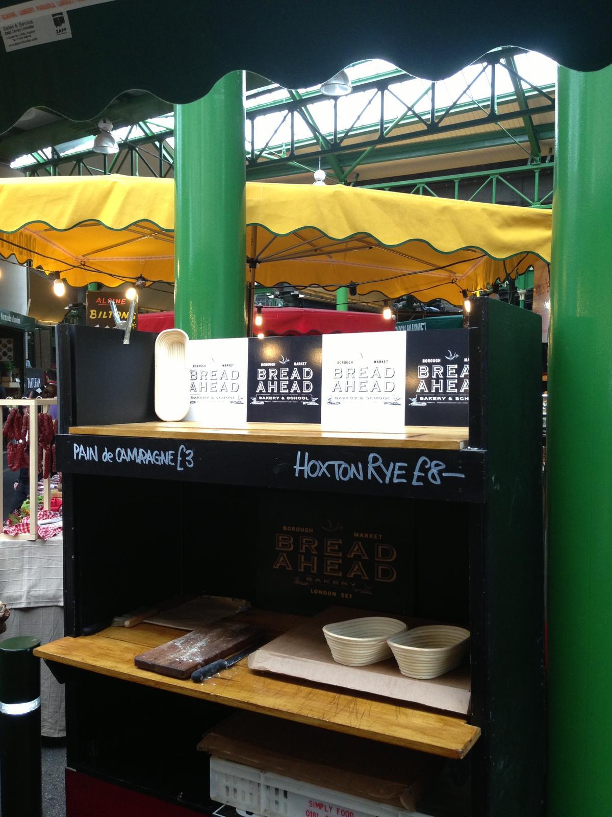 The first Bread Ahead stall at Borough Market 2013