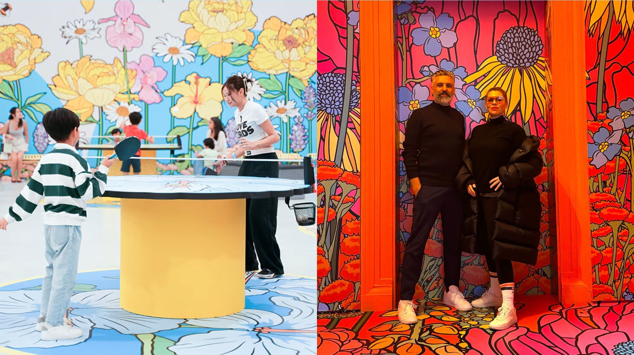 This giant floral playground has landed at IMBA Theatre