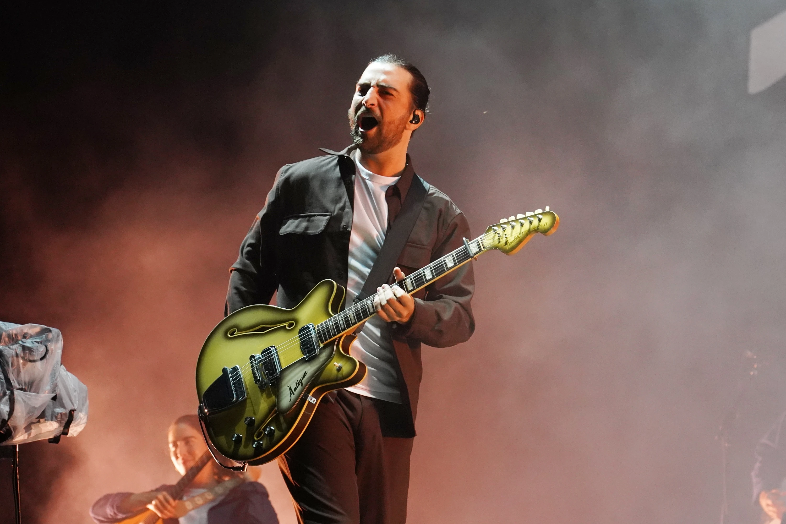 Noah Kahan playing a concert in Bridgeport, CT