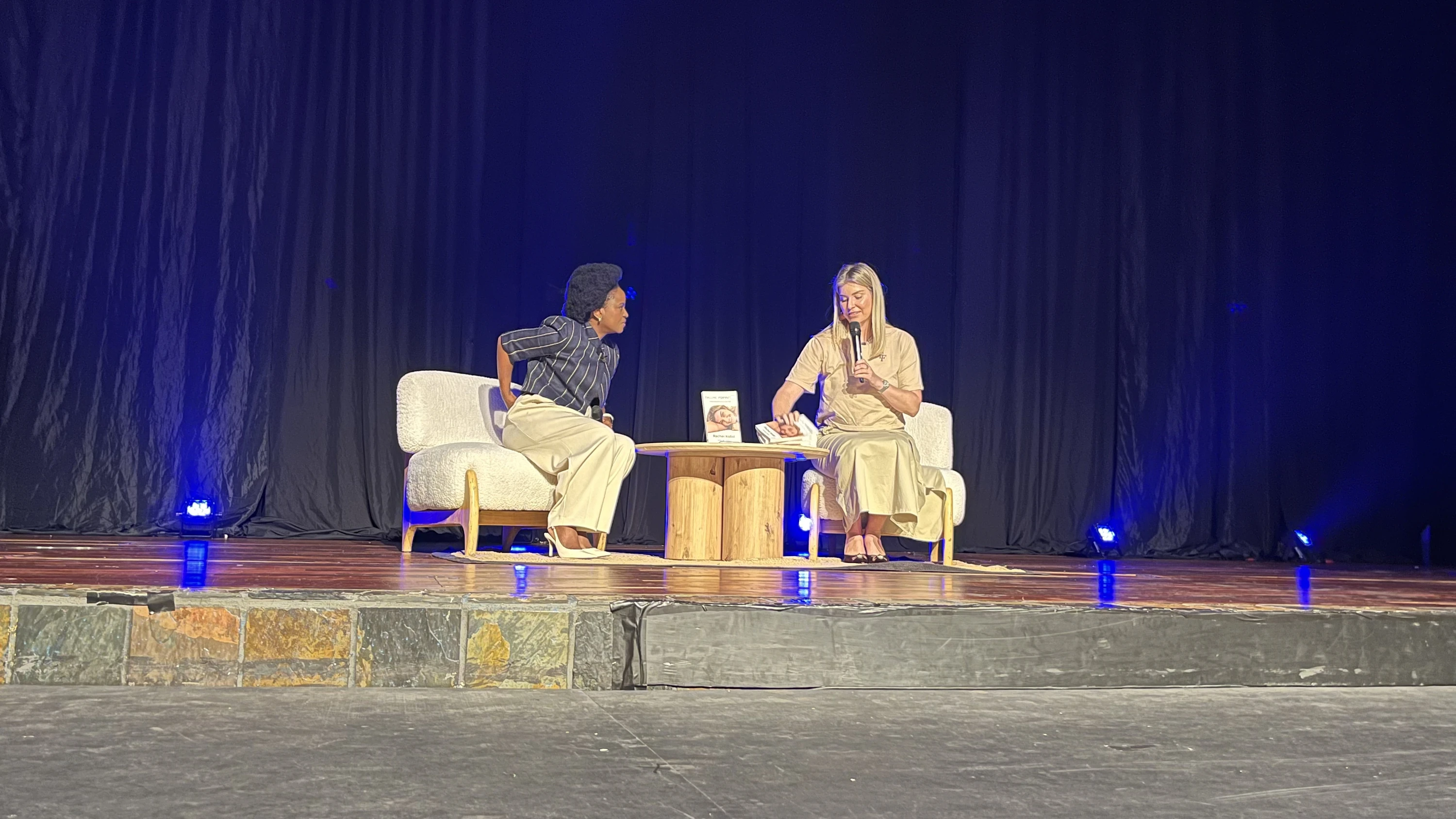 Rachel Kolisi joined host Capt. Londy Ngcobo for an intimate conversation following the screening of Falling Forward.