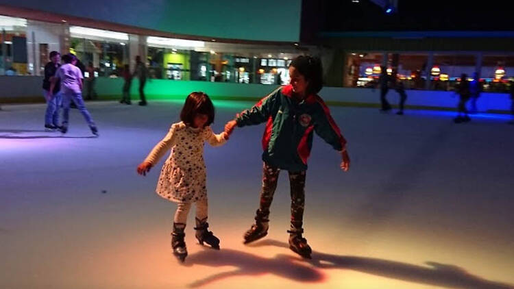 Swap flip-flops for ice skates Swap flip-flops for ice skates