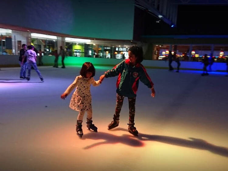 Swap flip-flops for ice skates Swap flip-flops for ice skates