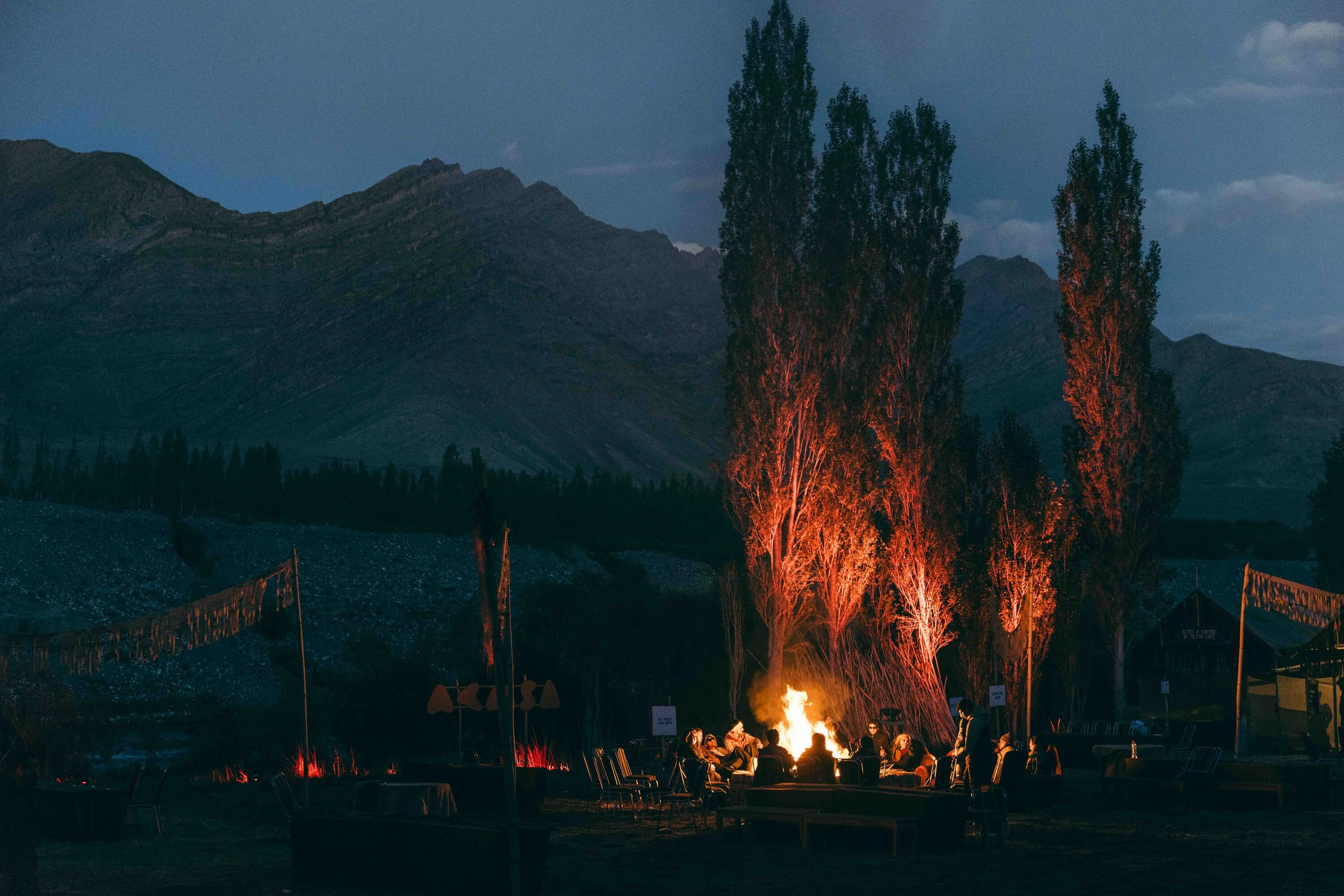 Bonfires are a big deal at Akasa Gathering 2026