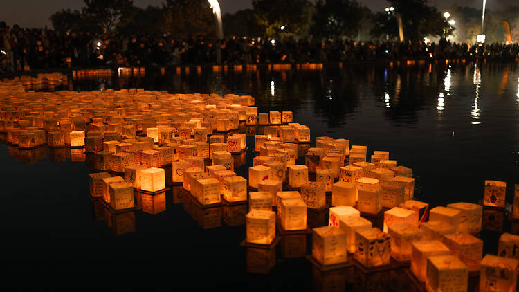 See Clapham Common glow at Water Lantern Festival See Clapham Common glow at Water Lantern Festival