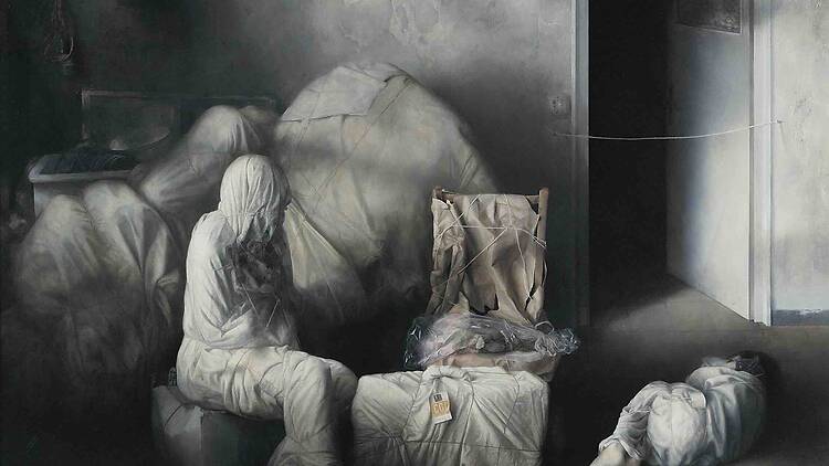 Cristóbal Toral. Empaquetado para viajar, 1980