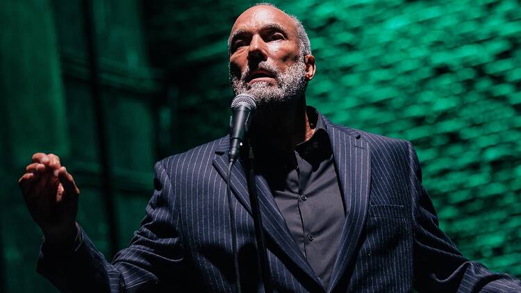Roger Guenveur Smith in In Honor of Jean-Michel Basquiat at New York Theatre Workshop Roger Guenveur Smith in In Honor of Jean-Michel Basquiat at New York Theatre Workshop