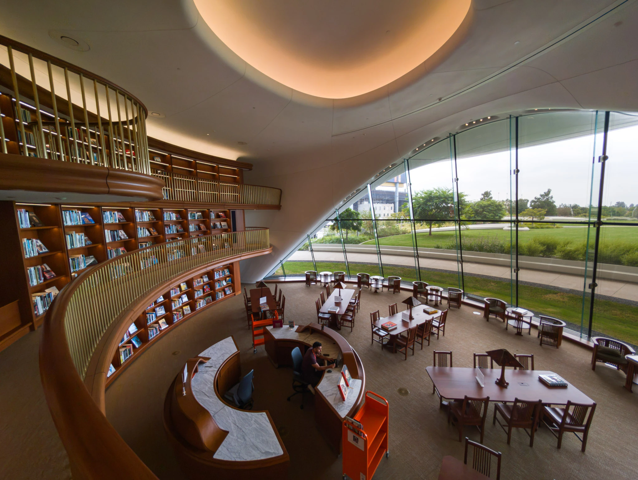 Library at the Lucas Museum of Narrative Art