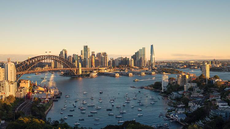 Lavendar Bay, Sydney Aerial of Sydney Harbour from Lavendar Bay