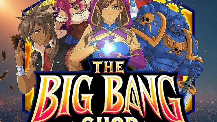 Trade cards and roll dice at The Big Bang Shop Trade cards and roll dice at The Big Bang Shop
