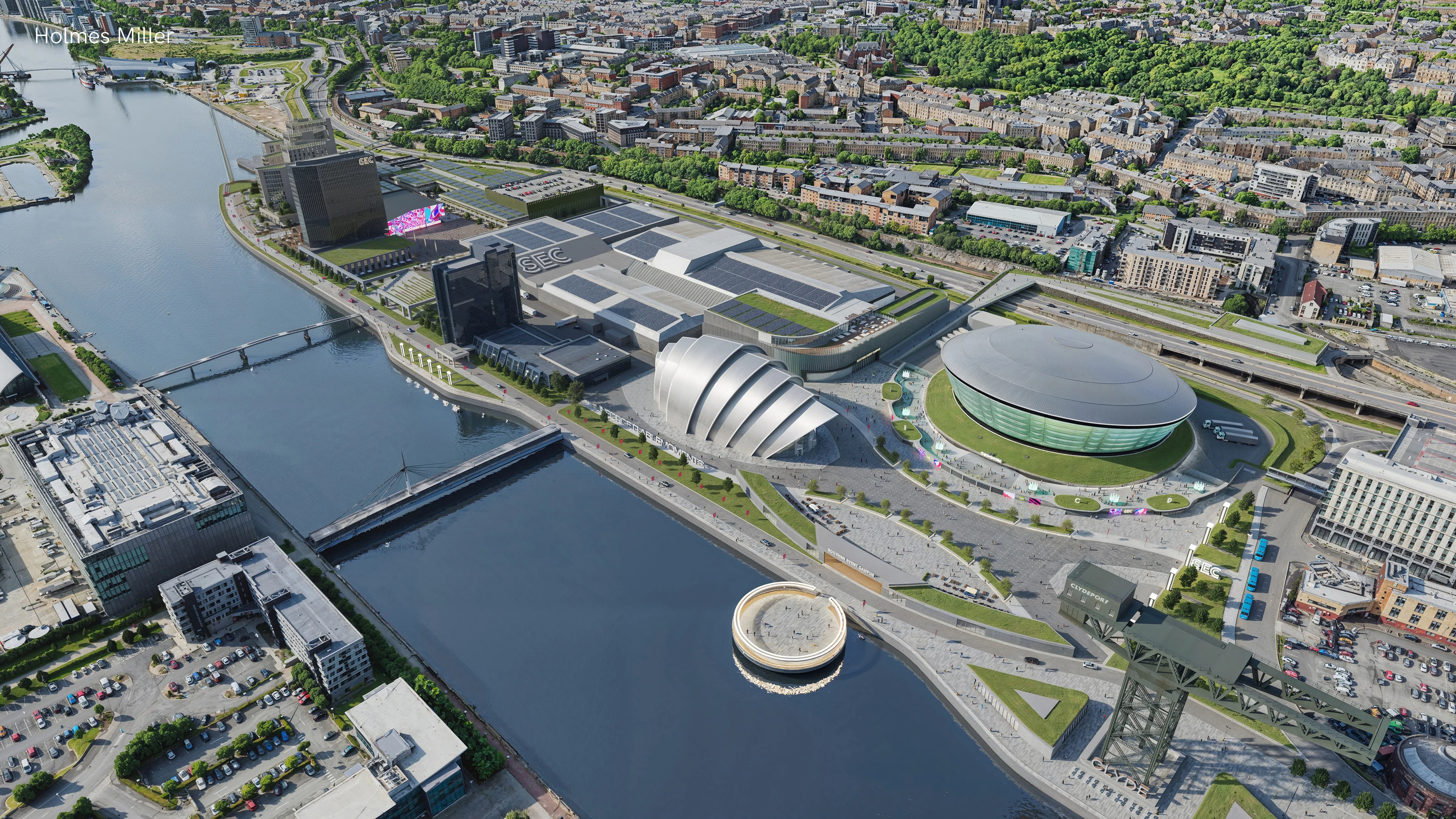 Render of plans for Scottish Events Campus