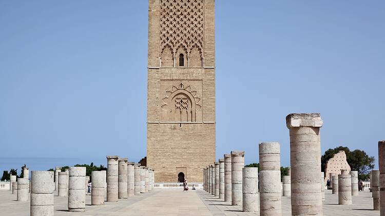 Hassan Tower and Mohammed V Mausoleum Hassan Tower and Mohammed V Mausoleum