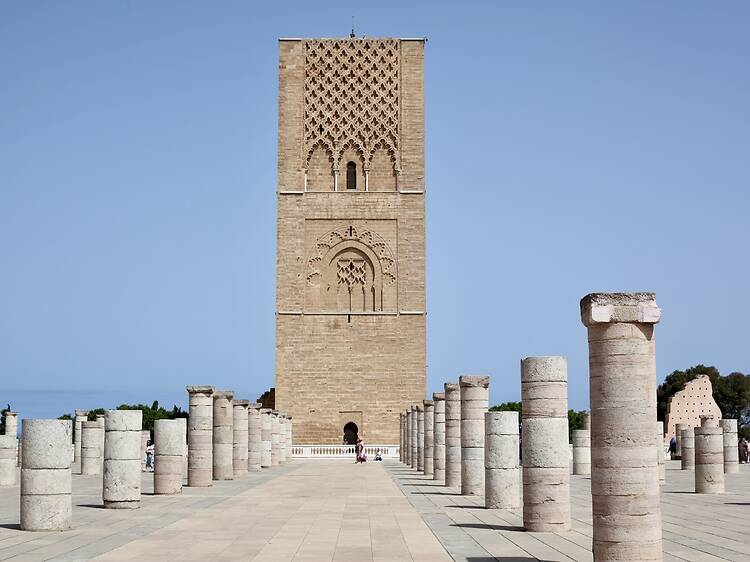 Hassan Tower and Mohammed V Mausoleum Hassan Tower and Mohammed V Mausoleum