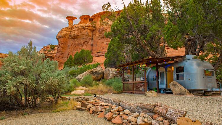 Best for budget desert stargazing and hiking: the retro airstream Best for budget desert stargazing and hiking: the retro airstream