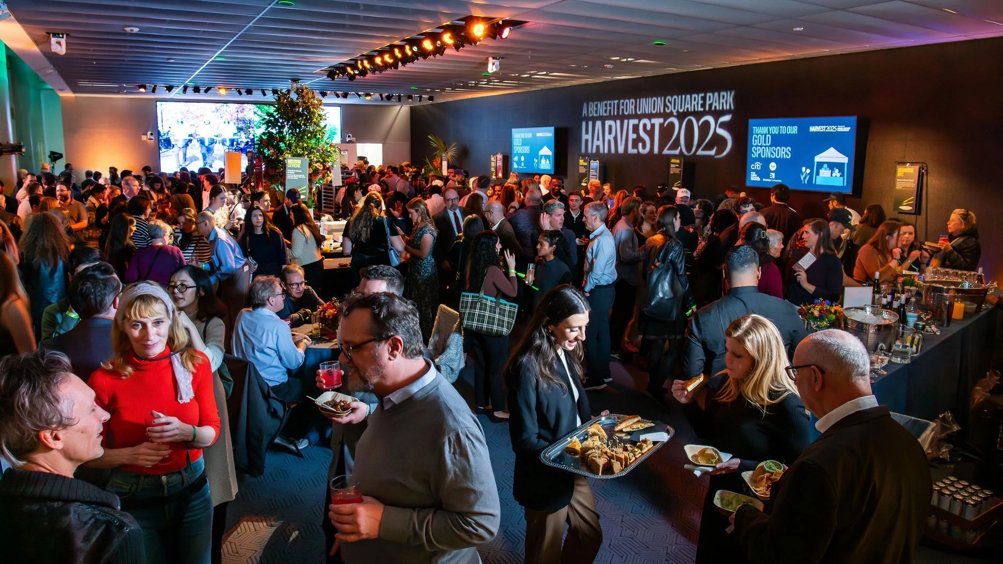 A group of people at Harvest